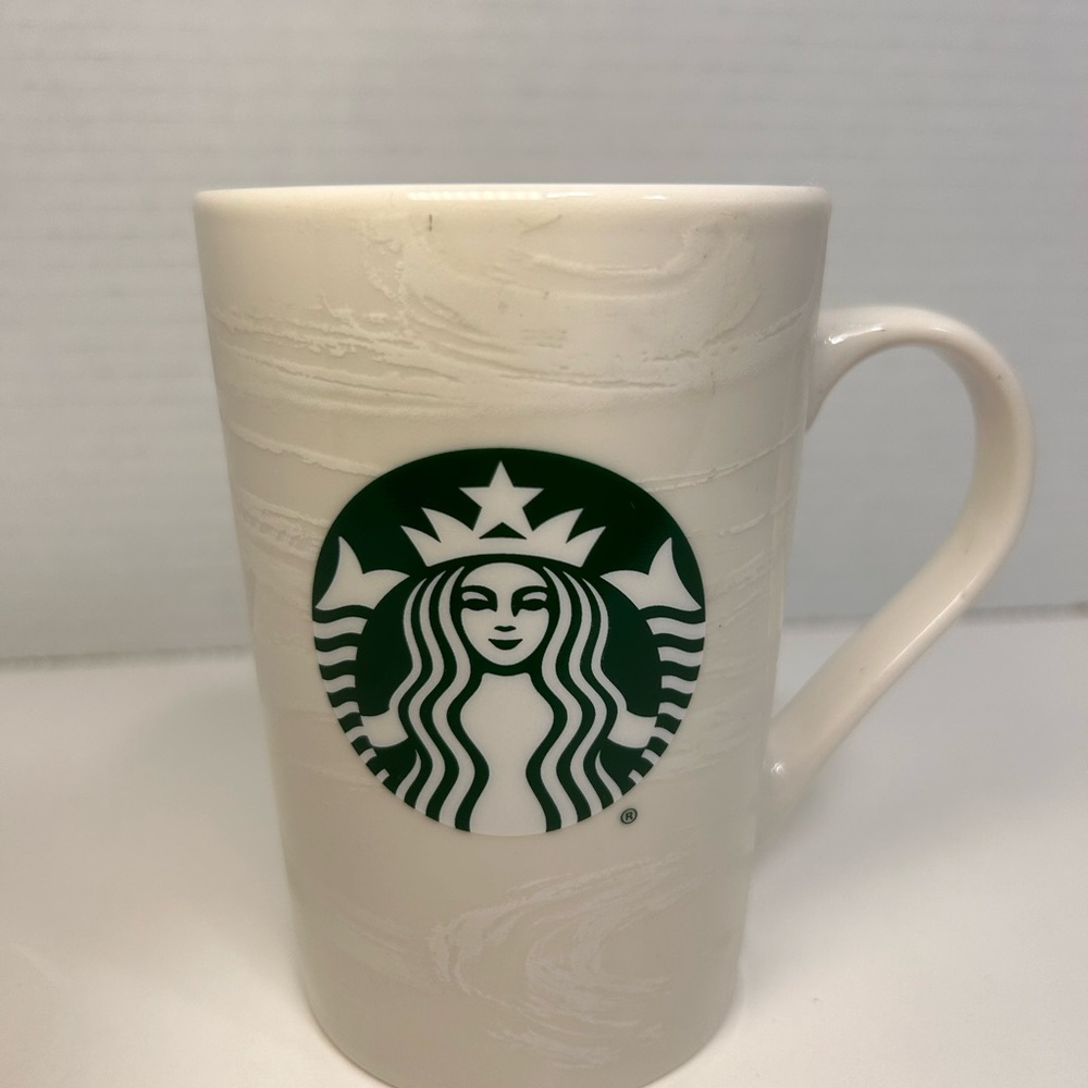 Starbucks Coffee Mug Cup 2020 Marble Swirl Pattern Bone White Mermaid 11oz